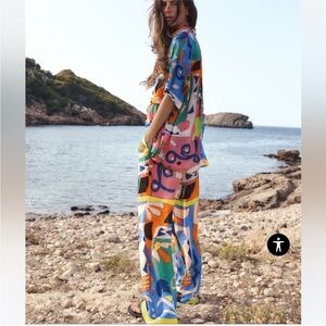Zara Multicolor Women's Swim Cover-Up set